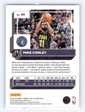 Load image into Gallery viewer, 2022-23 Donruss Optic Mike Conley #40 Minnesota Timberwolves - walk-of-famesports
