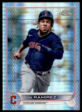 Load image into Gallery viewer, 2022 Topps Chrome Jose Ramirez Prism Refractor #151 Guardians
