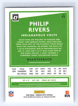 Load image into Gallery viewer, 2020 Panini Donruss Optic Football #46 Philip Rivers Indianapolis Colts
