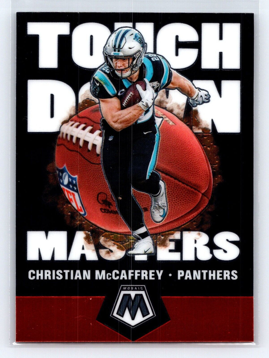 Christian McCaffrey 2020 Mosaic Touchdown Masters #TM18 Panthers Insert Panini
