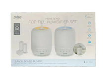 تحميل الصورة إلى عارض المعرض، Pure Enrichment Hume Sense Top Fill Humidifier - Set of 2 (Open Box)

