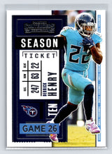 Load image into Gallery viewer, 2020 Panini Contenders Season Ticket Derrick Henry #11 Tennessee Titans
