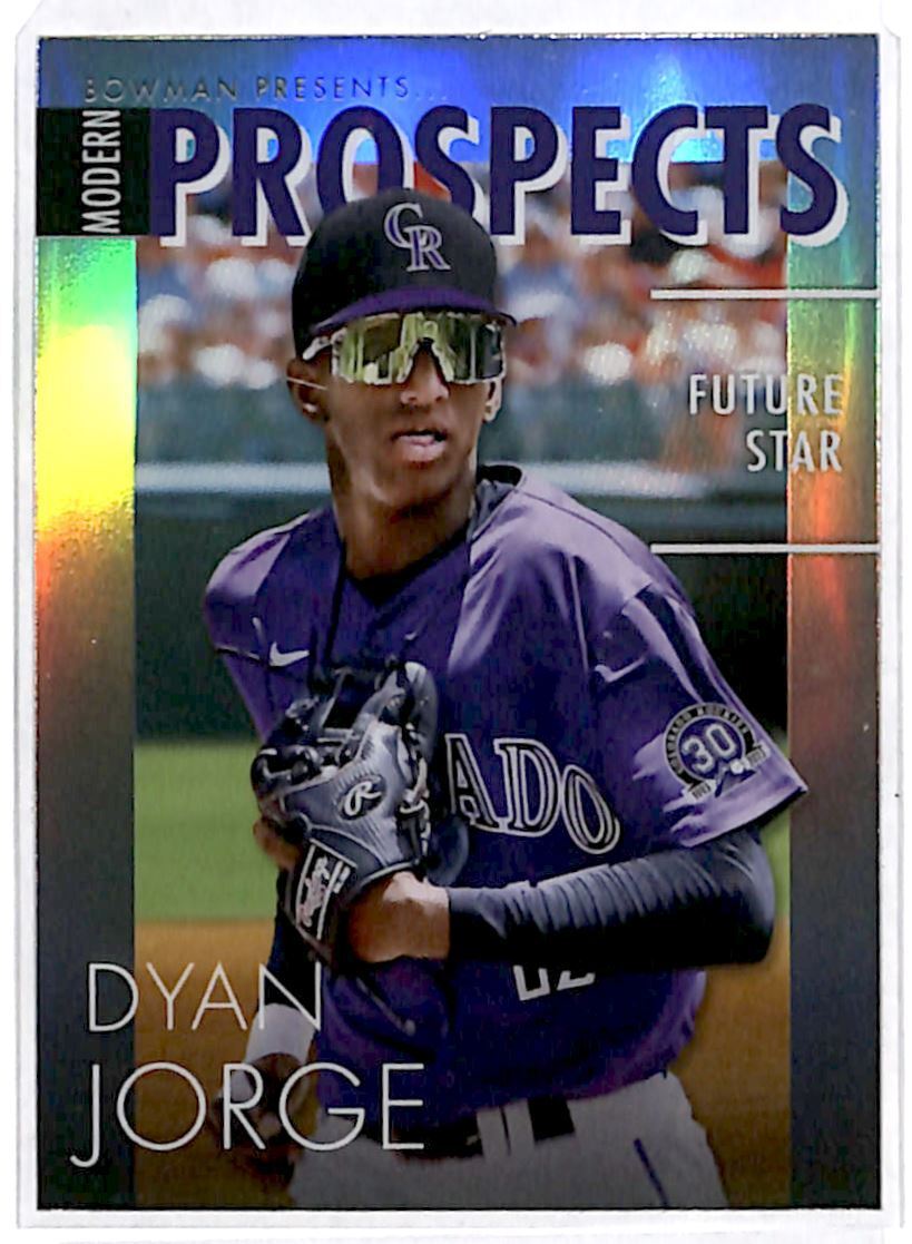 2023 Bowman - Modern Prospects #MP-10 Dyan Jorge Future Star Rockies