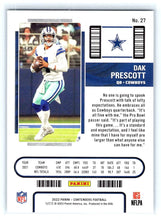 Load image into Gallery viewer, 2022 Panini Contenders Dak Prescott Season Ticket #27 Dallas Cowboys
