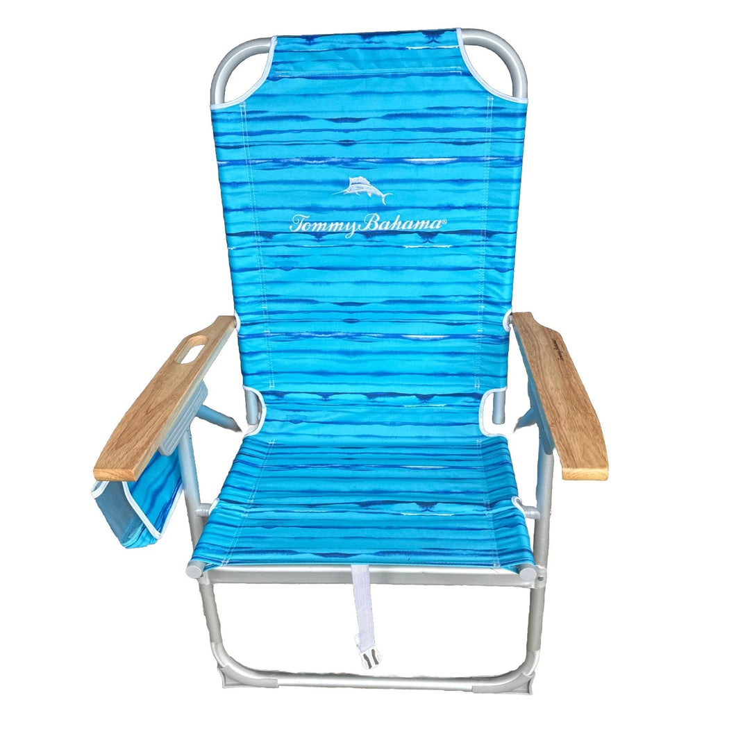 Tommy Bahama Hi-Boy Beach Chair Light Blue Used