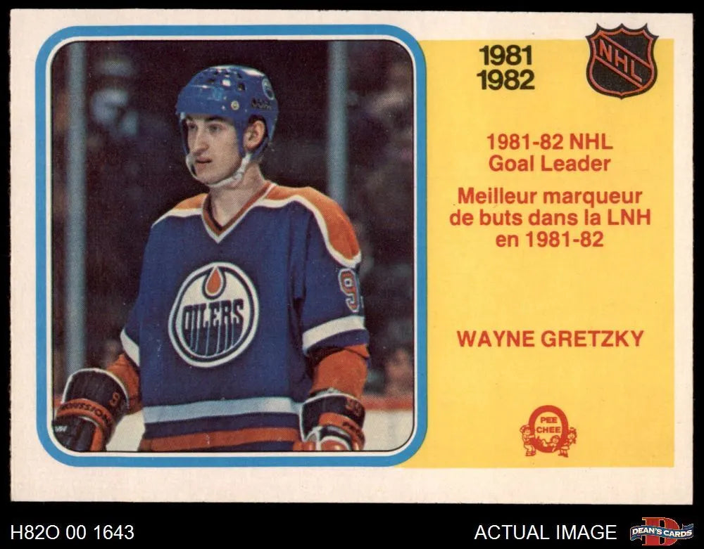 1982 O-Pee-Chee #235 Wayne Gretzky League Leaders