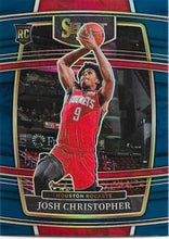 Load image into Gallery viewer, 2021-22 Panini Select Josh Christopher Rookies Blue Prizm 48 Houston Rockets
