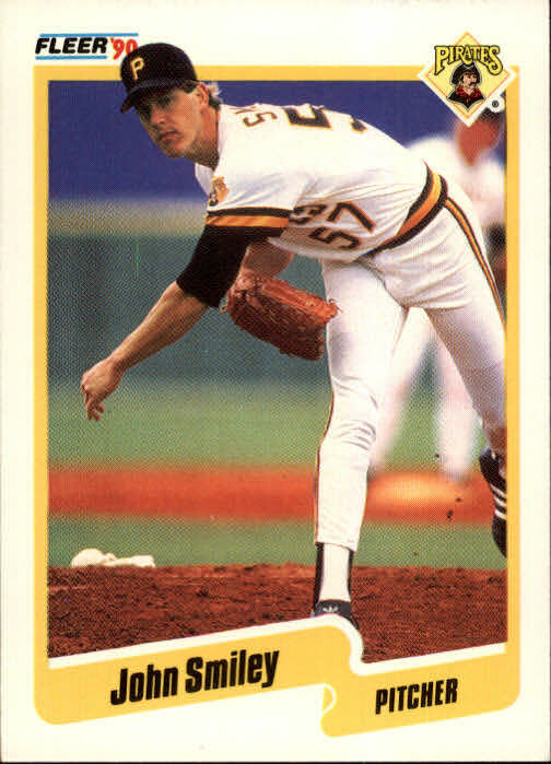 1990 Fleer John Smiley #480 Pittsburgh Pirates