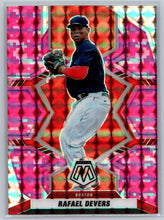 Load image into Gallery viewer, 2022 Panini Mosaic Rafael Devers Mosaic Pink Camo #2 Boston Red Sox
