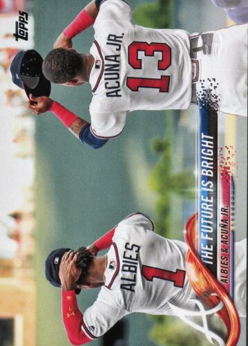 2018 Topps Update #US43 Ozzie Albies Ronald Acuna Jr. RC Rookie