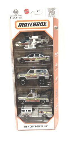 2023 Matchbox 70 Years Special Edition MBX CITY DRIVERS II 5-Pack