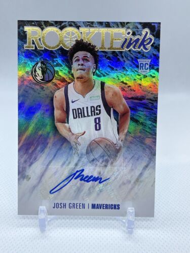 2020-21 NBA Hoops Josh Green Rookie Ink Autograph RC #RI-JGR Mavericks