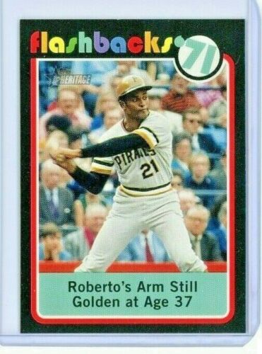 Roberto Clemente 2020 Topps Heritage Baseball Flashbacks Baseball Card #BF11
