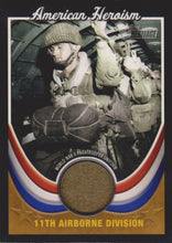 Load image into Gallery viewer, TOPPS HERITAGE AMERICAN HEROISM 11th AIRBORNE DIVISION UNIFORM CARD AH-WWII1
