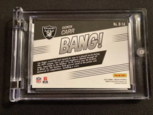 Load image into Gallery viewer, Derek Carr BANG! insert #B-14 2022 Panini Mosaic Football Card Las Vegas Raiders
