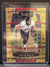 Load image into Gallery viewer, 2022 Panini Select Draft Pick Gold Laser Travis Kelce #30
