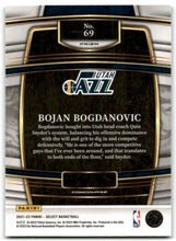 Load image into Gallery viewer, 2021-22 Panini Select Blue Prizm Bojan Bogdanovic #69 Utah Jazz
