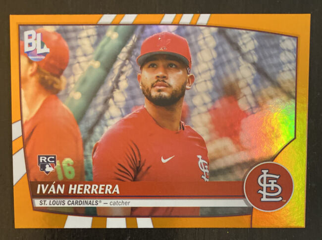 2023 Topps Big League RAINBOW FOIL Iván Herrera Rookie #215 St. Louis Cardinals Rookie #215 St. Louis Cardinals