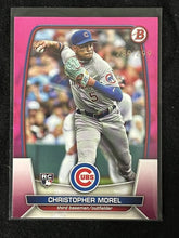 Load image into Gallery viewer, 2023 Bowman Fuchsia /299 Christopher Morel #34 Rookie RC Chicago Cubs
