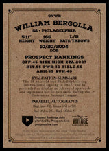 Load image into Gallery viewer, 2023 Onyx Vintage #OVWB William Bergolla - Philadelphia Phillies

