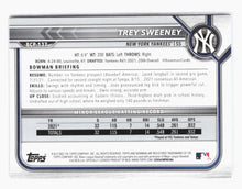 Load image into Gallery viewer, 2022 Bowman Chrome Sapphire Trey Sweeney 1st Bowman BCP-137 New York Yankees
