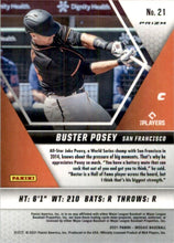 Load image into Gallery viewer, 2021 Mosaic Buster Posey Pink Prizm #21 San Francisco Giants
