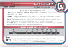 Load image into Gallery viewer, 2022 Bowman Mookie Betts #25 Los Angeles Dodgers
