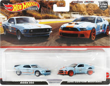 Load image into Gallery viewer, 2023 Hot Wheels Premium Car Culture 1969 Ford Mustang Boss302 &amp; 2014 Custom Mustang 2 Pack
