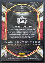 Load image into Gallery viewer, 2021 Panini Select Red Shimmer Daniel Oturu RC #93 Los Angeles Clippers
