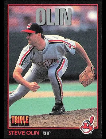 1993 Leaf Steve Olin #204 Cleveland Indians