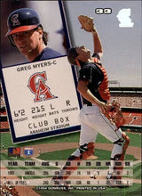 Load image into Gallery viewer, 1994 Donruss Greg Myers #33 California Angels
