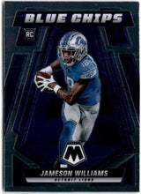 Load image into Gallery viewer, 2022 Panini Mosaic Blue Chips Jameson Williams RC Rookies #BC-9

