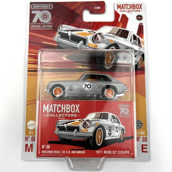 Matchbox Collectors 1971 MGB GT Coupe 70th Anniversary Special Edition