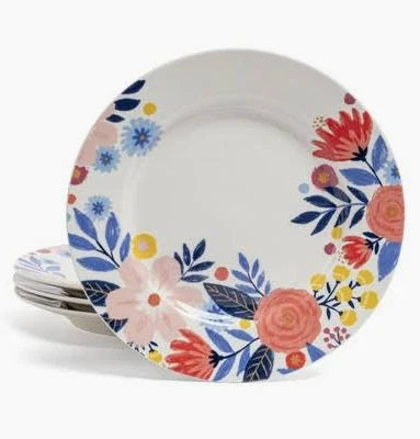 over&back Spring Garden 4-piece Dinner Plate Set by Jess Phoenix