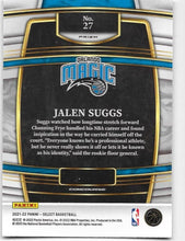 Load image into Gallery viewer, 2021-22 Panini Select Jalen Suggs Rookies Blue Prizm 27 Orlando Magic
