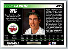 Load image into Gallery viewer, 1992 Score Pinnacle Gene Larkin #435 Minnesota Twins
