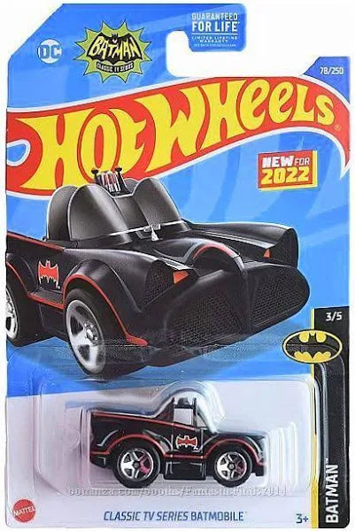 Hot Wheels Classic TV Series Batmobile Blue Batman 3/5 78/250 - Assorted