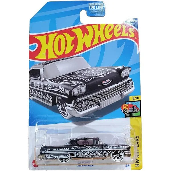 Hot Wheels Treasure Hunt '58 Impala HW Art Cars 8/10