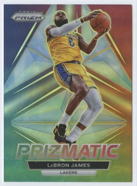 2022-23 Prizm Prizmatic Prizms Silver 9 Lebron James LA Lakers
