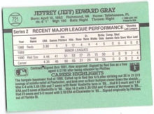 Load image into Gallery viewer, 1991 Donruss Jeff Gray #721 Boston Red Sox
