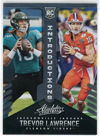 2021 Panini Absolute Introductions Trevor Lawrence Rookie Card #INT-1 RC