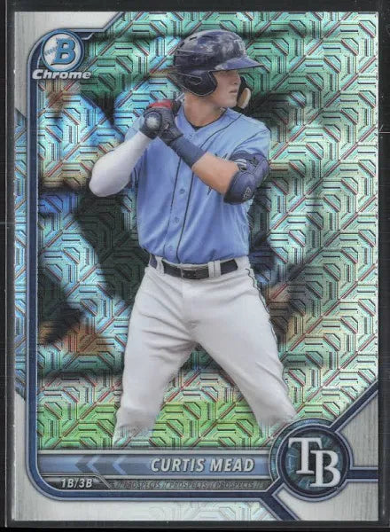 2022 Bowman Chrome Prospects Curtis Mead Mojo Refractors #BCP-223 Tampa Bay Rays