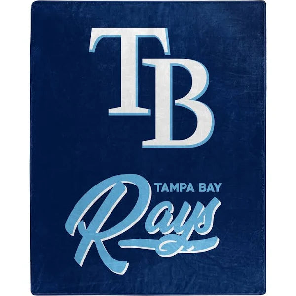 MLB Tampa Bay Rays ‘Signature’ Raschel Throw Blanket