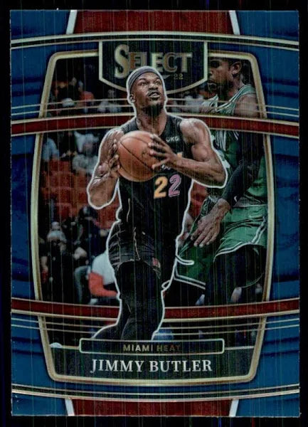 2021-22 Panini Select Jimmy Butler Blue Prizm #97 Miami Heat