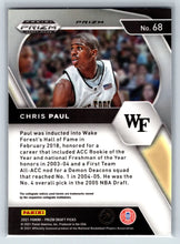 Load image into Gallery viewer, 2021 Panini Prizm Chris Paul Red, White and Blue Prizms #68 Wake Forest Demon Deacons
