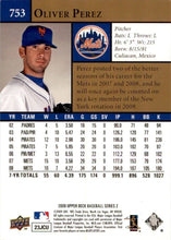 Load image into Gallery viewer, 2009 Upper Deck Oliver Perez #753 New York Mets
