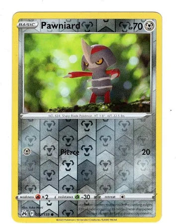 Sword and Shield Crown Zenith Reverse Holo Pawniard #92