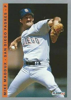 1993 Fleer Mike Maddux #142 San Diego Padres