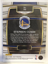 Load image into Gallery viewer, 2021-22 Panini Select Stephen Curry Blue Prizm #94 Golden State Warriors
