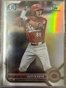 2022 Bowman Chrome Refractor Justin Boyd BDC-13 Cincinnati Reds